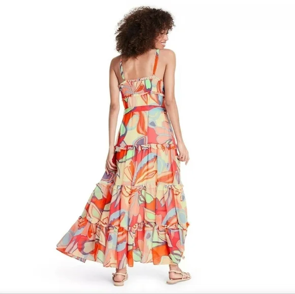 ALEXIS for Target Mixed Floral Sleeveless Tiered Ruffle Dress - Picture 3 of 15